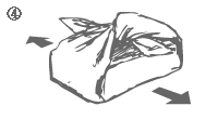お弁当包み２包み方４