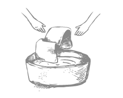 水かぬるま湯で手洗い